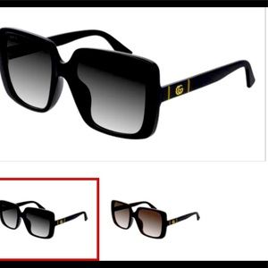 Gucci squared sleek arm sunglasses